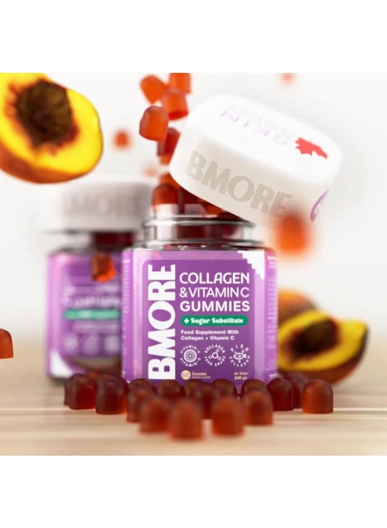 بي مور كولاجين وفيتامين سي 60 علكة  3 عبوات - Image 3